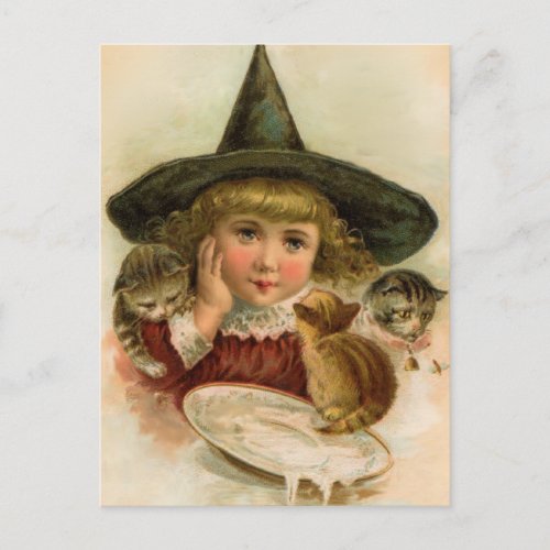 vintage Halloween cutie Postcard