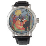 Vintage Halloween Dancing Witches Watch at Zazzle