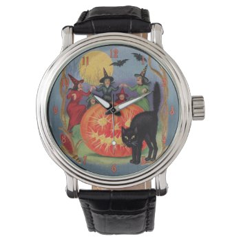 Vintage Halloween Dancing Witches Watch by Vintage_Halloween at Zazzle