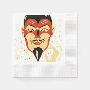 Vintage Halloween Devil Head #2 Napkins