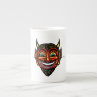 Vintage Halloween Devil Head Tea Cup