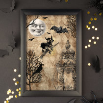 Vintage Halloween Ephemera Decoupage Tissue Paper