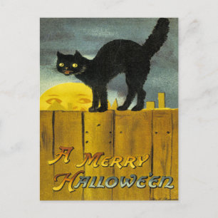 Vintage Halloween Ephemera Postcard