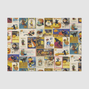 Vintage Halloween Ephemera Tissue Paper