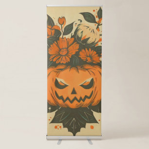 Vintage/Halloween/Fall/pumpkin Retractable Banner