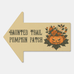 Vintage/Halloween/Fall/pumpkin Sign