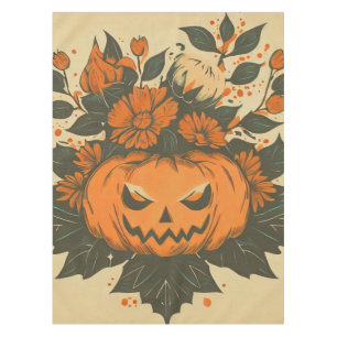 Vintage/Halloween/Fall/pumpkin Tablecloth