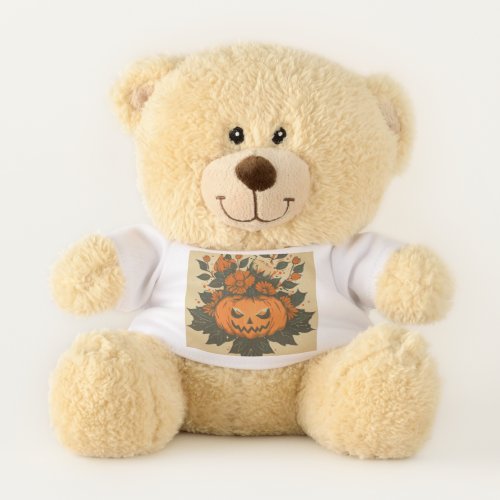 VintageHalloweenFallpumpkin Teddy Bear