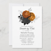 Vintage Halloween Floral Shower by Mail Invitation (Front)