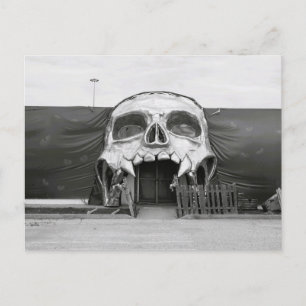 Vintage Halloween Fort Worth Texas Spooky Doorway Postcard