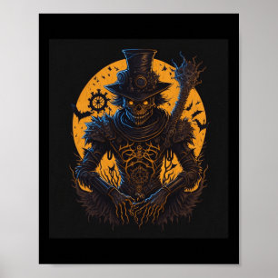 Vintage Halloween Funny Halloween Costume Men Wome Poster