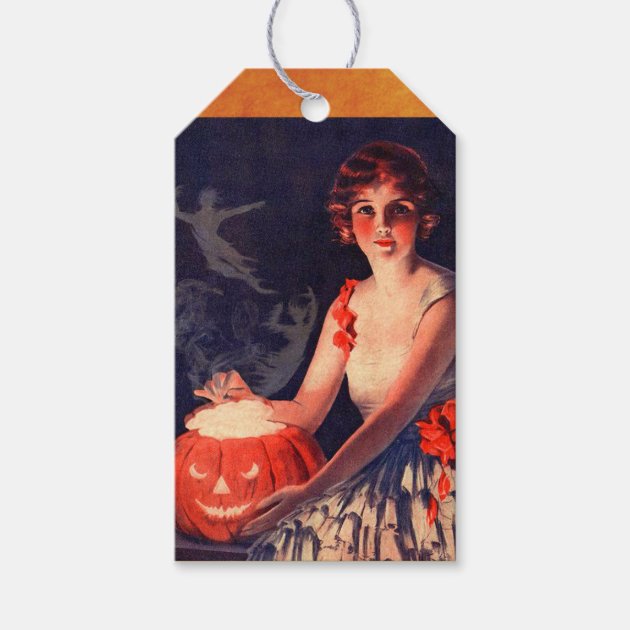 Vintage Halloween Ghost Gift Tags
