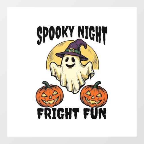 Vintage Halloween Ghost Scary Pumpkin Shirt_1 Floor Decals