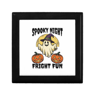 Vintage Halloween Ghost Scary Pumpkin Shirt_1 Gift Box
