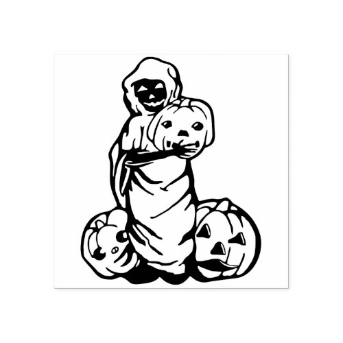 Vintage Halloween Ghoul Stamp