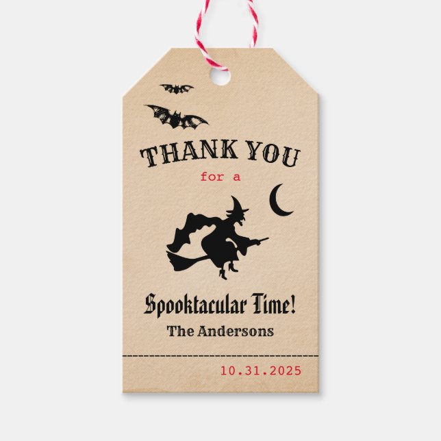Vintage Halloween Gift Tags (Front)