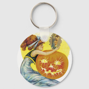 Vintage Halloween Glamour Keychain