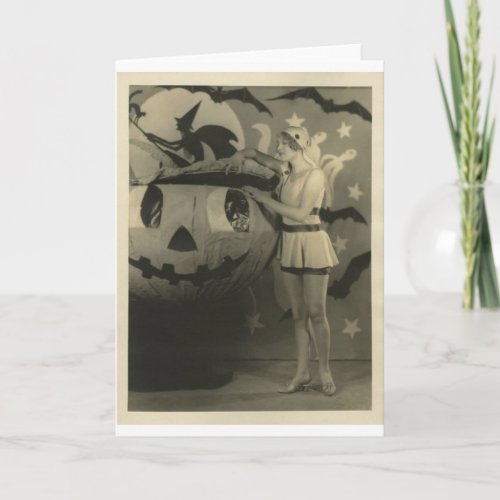 Vintage Halloween Greeting Card