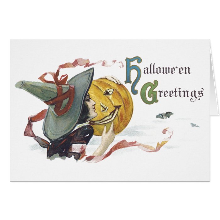 Vintage Halloween Greeting Card