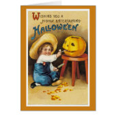 Vintage Halloween Greeting Card (Front)