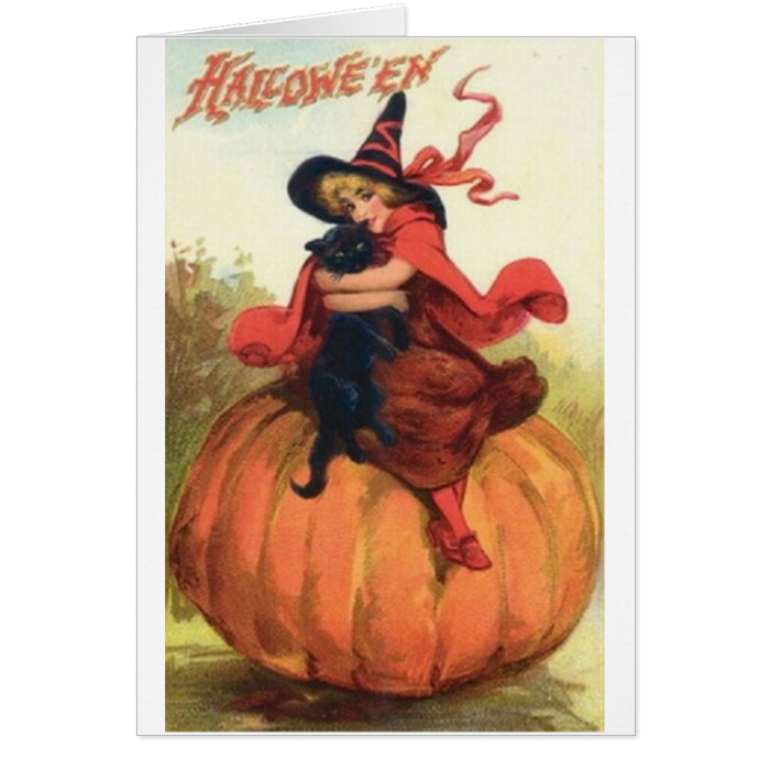 Vintage Halloween Greeting Card