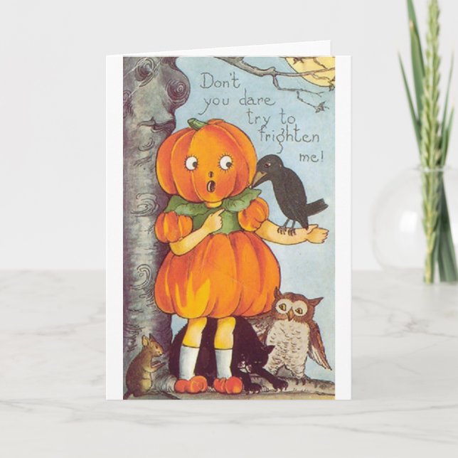 Vintage Halloween Greeting Card (Front)