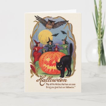 Vintage Halloween Greeting Card by Vintage_Halloween at Zazzle