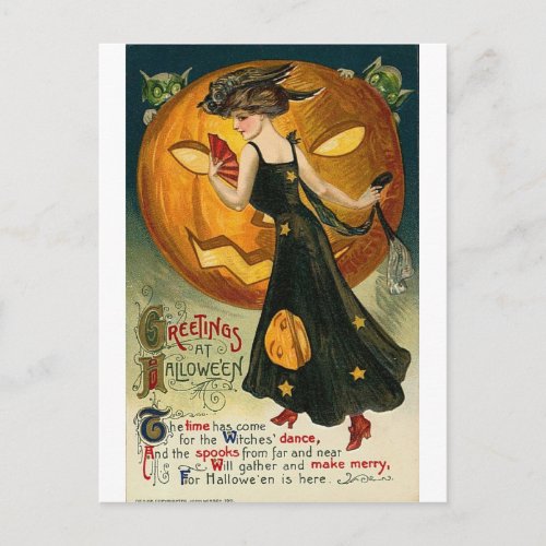 Vintage Halloween Greeting Cards Classic Posters