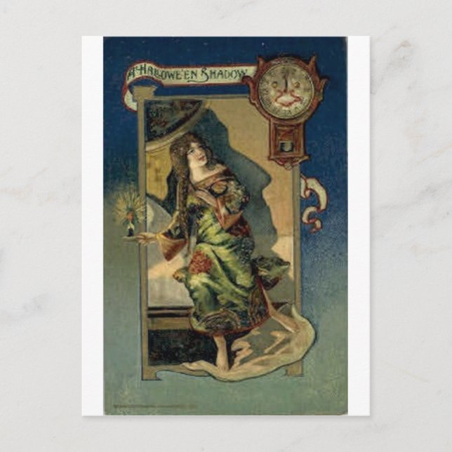 Vintage Halloween Greeting Cards Classic Posters (Front)