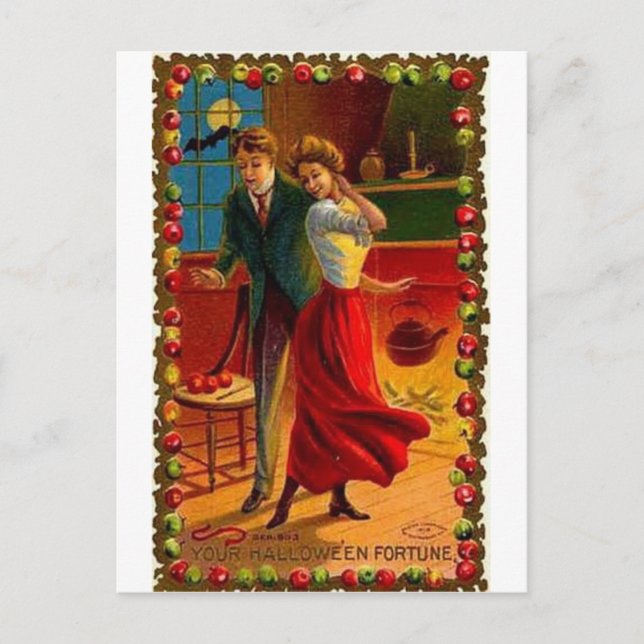 Vintage Halloween Greeting Cards Classic Posters (Front)