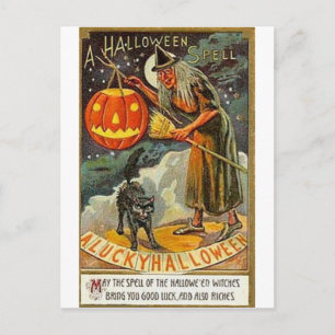 Vintage Halloween Greeting Cards Classic Posters