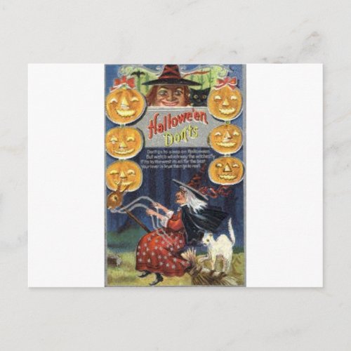 Vintage Halloween Greeting Cards Classic Posters