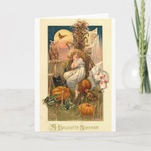 Vintage Halloween Greeting Cards Classic Posters