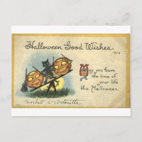 Vintage Halloween Greeting Cards Classic Posters