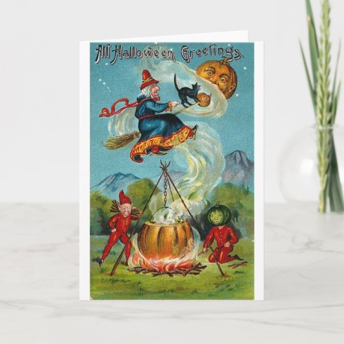 Vintage Halloween Greeting Cards Classic Posters