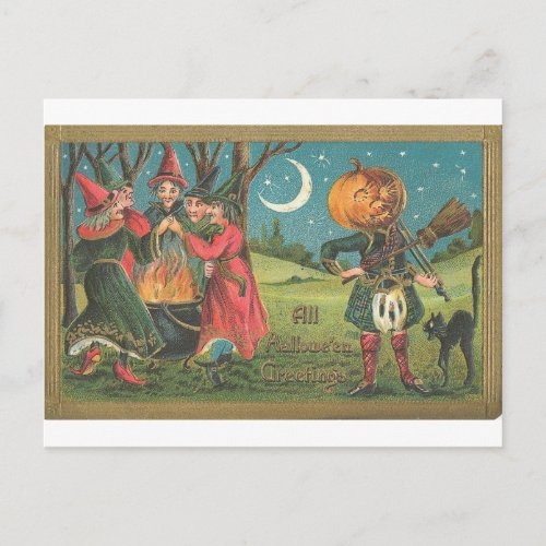 Vintage Halloween Greeting Cards Classic Posters