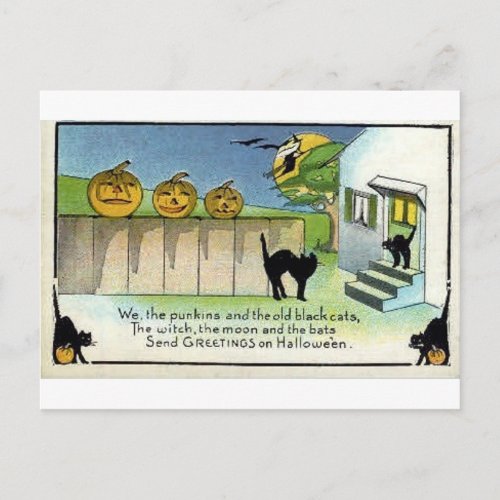 Vintage Halloween Greeting Cards Classic Posters