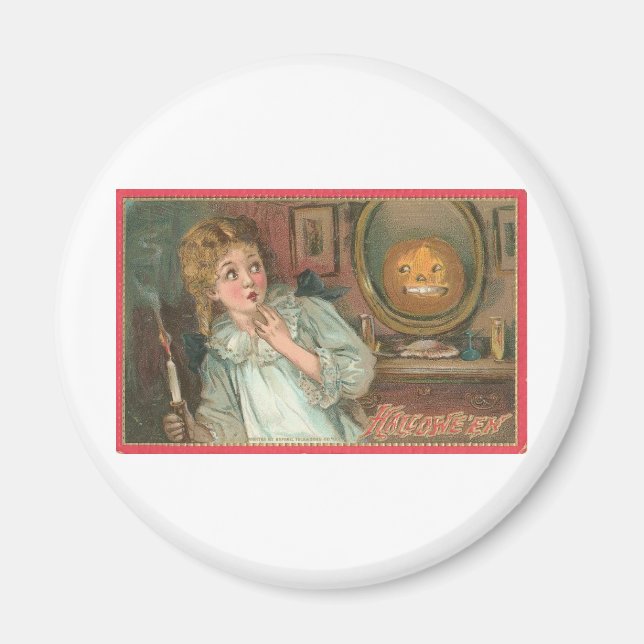 Vintage Halloween Greeting Cards Classic Posters Magnet (Front)