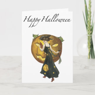 Vintage Halloween Greetings Card