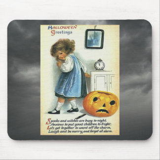 Vintage Halloween Greetings Mouse Pad