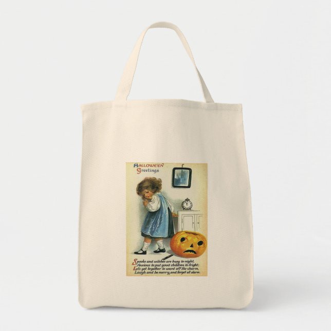 Vintage Halloween Greetings Tote Bag (Front)
