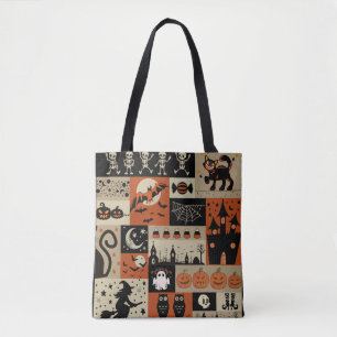 Vintage Halloween, Halloween nostalgia Tote Bag