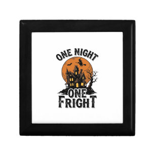 Vintage Halloween Haunt Witch Moon Graphic_1 Gift Box
