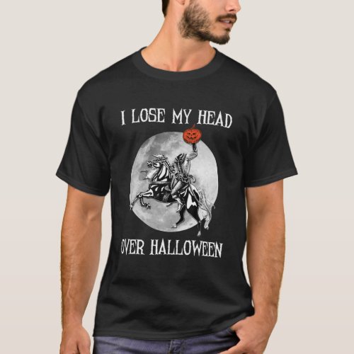 Vintage Halloween Headless Horseman Men Women T_Shirt