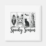 Vintage Halloween Horror Soky Season  Magnet