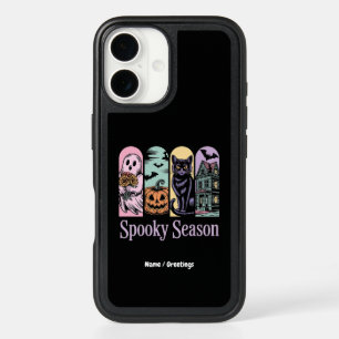 Vintage Halloween Horror Spooky Season Cute Creepy iPhone 16 Case