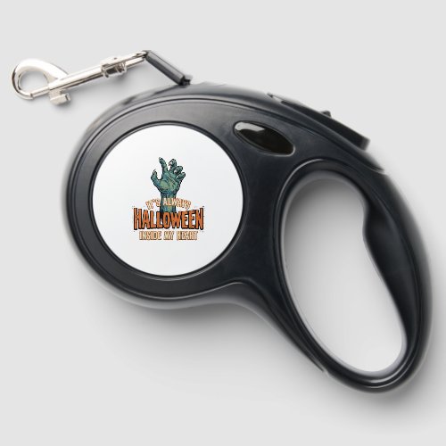 Vintage Halloween Inside My Heart Monster Hand Des Retractable Pet Leash