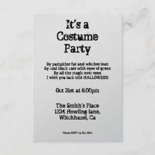 Vintage Halloween Invitation