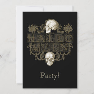 Vintage Halloween Invitation