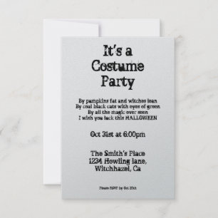 Vintage Halloween Invitation